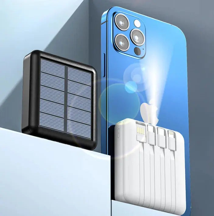 Southern Chic Portable Solar Power Bank with Dual USB