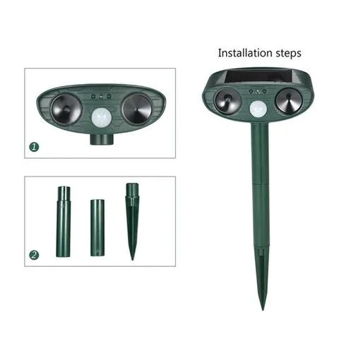 Southern Chic Ultrasonic Solar Deer Repeller – Motion Sensor Animal Deterrent for Garden & Yard