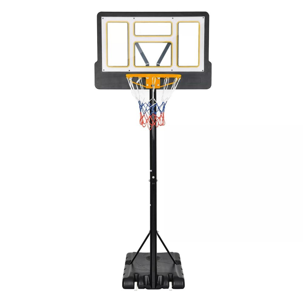 Southern Chic Wheeled Portable Outdoor Basketball Hoop Set 4.4-10 FT