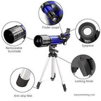Southern Chic Space Telescope Pro for Beginners Equipped with 150X magnification and 3X Barlow lens Blue