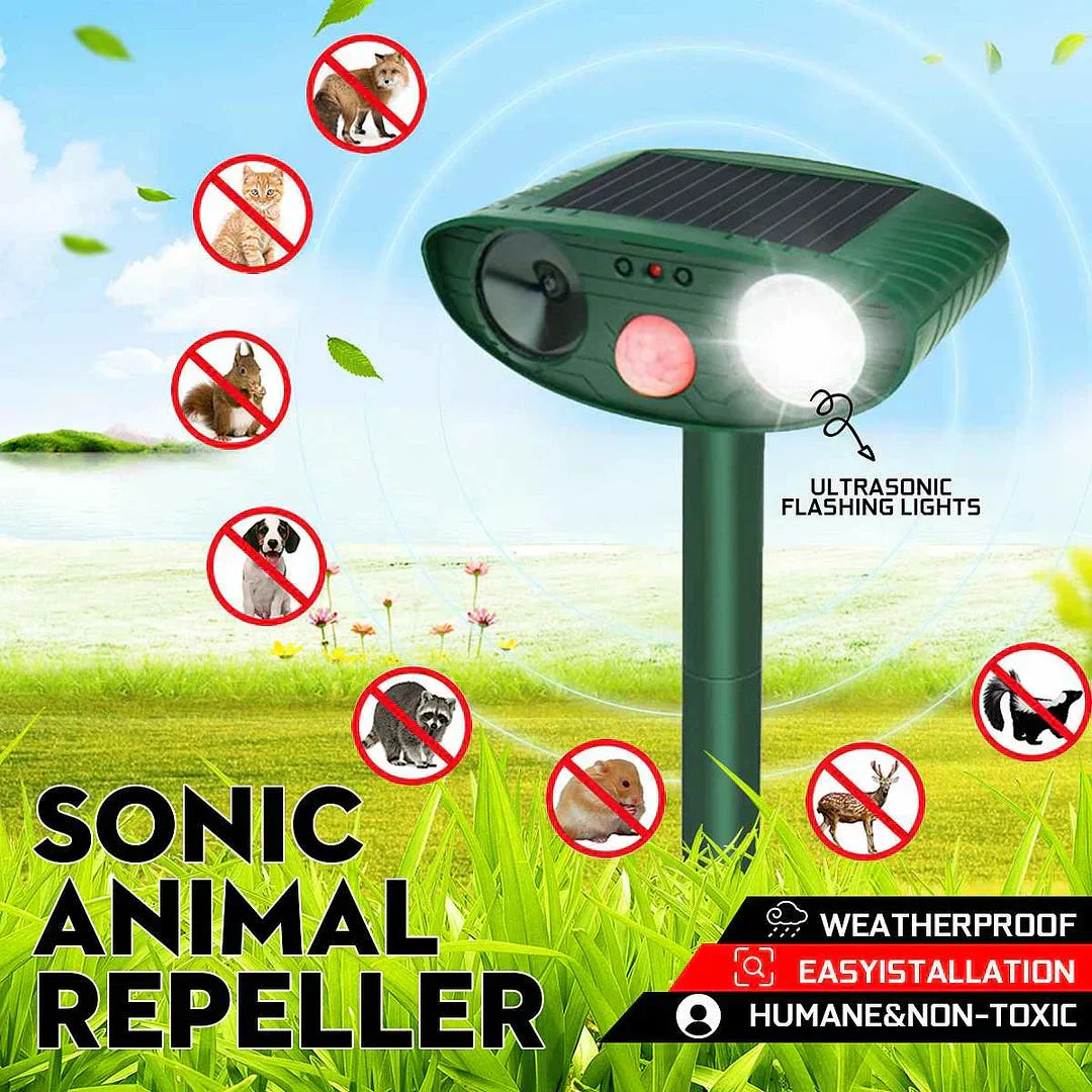 Southern Chic Ultrasonic Solar Deer Repeller – Motion Sensor Animal Deterrent for Garden & Yard