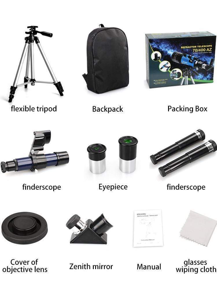 Southern Chic Space Telescope Pro for Beginners Equipped with 150X magnification and 3X Barlow lens Blue