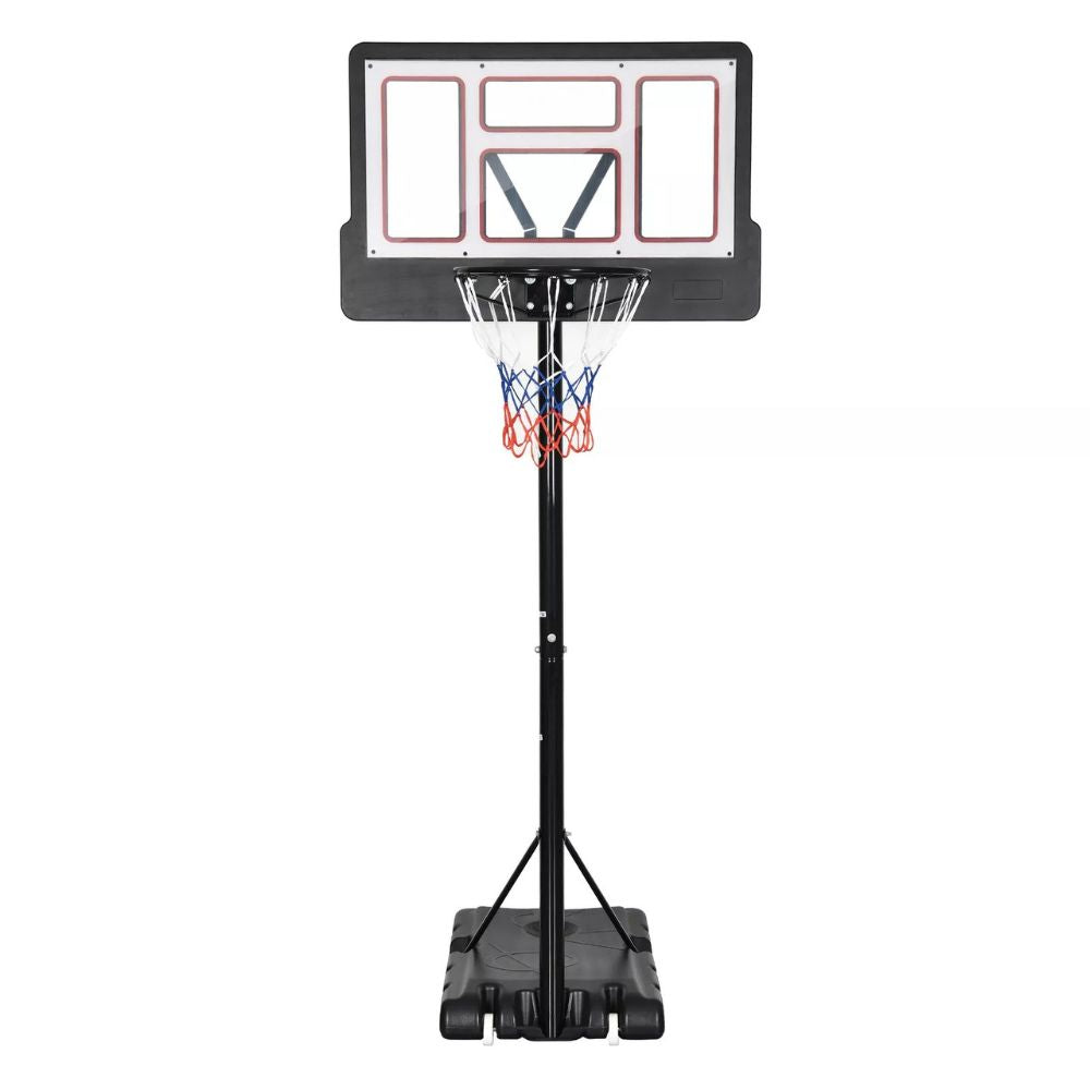 Southern Chic Wheeled Portable Outdoor Basketball Hoop Set 4.4-10 FT