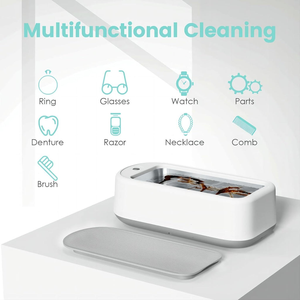 Southern Chic Ultrasonic Jewelry Cleaner – Portable Sonic Cleaning Machine for Rings, Glasses & Watches