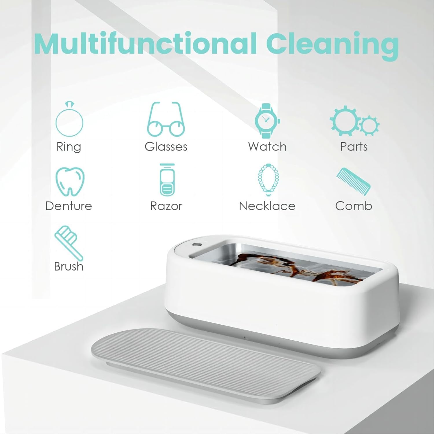 Southern Chic Ultrasonic Jewelry Cleaner – Portable Sonic Cleaning Machine for Rings, Glasses & Watches