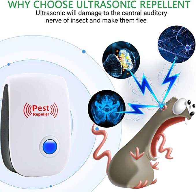 Southern Chic Ultrasonic Rat Repeller – Plug-In Rodent Control Device for Home & Garage