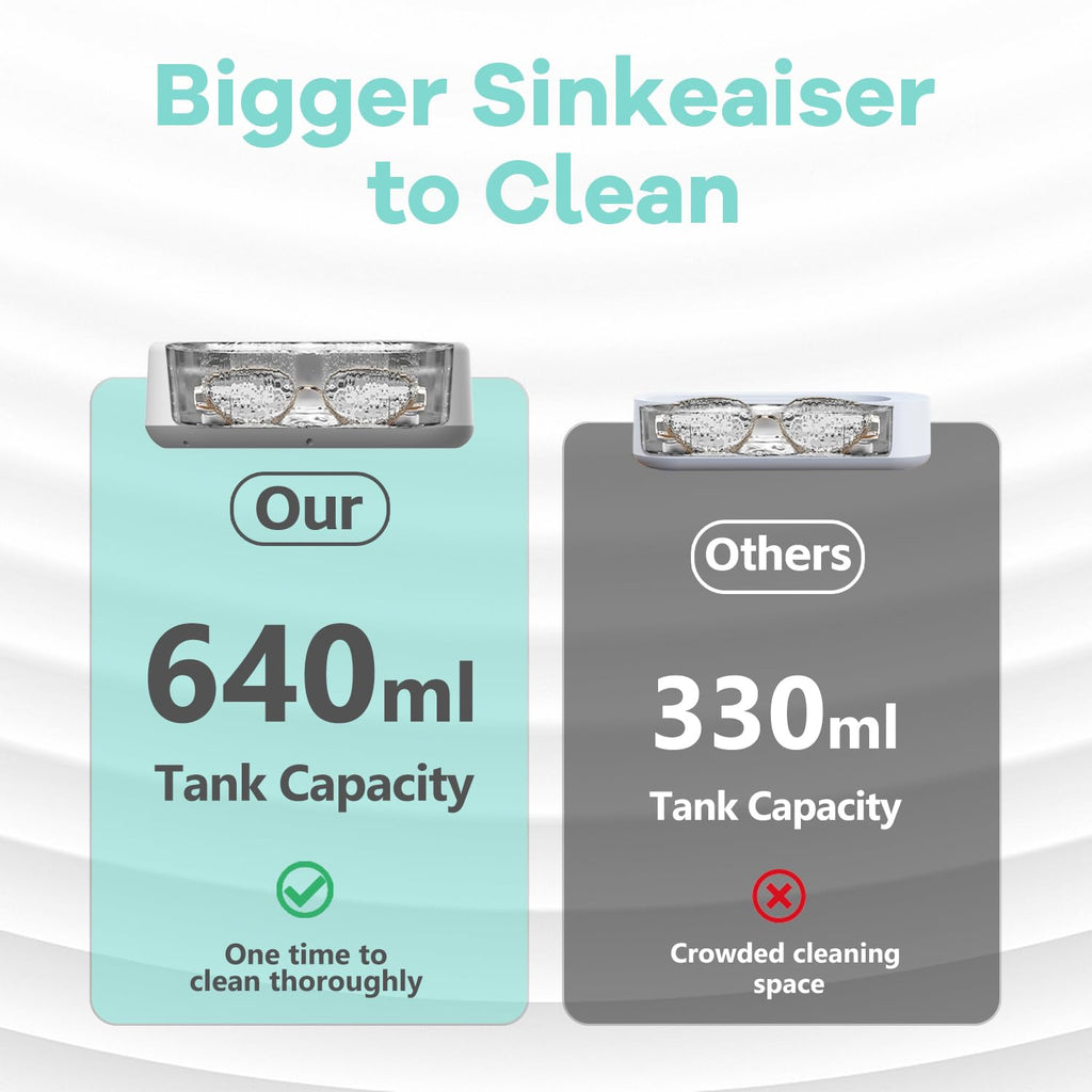 Southern Chic Ultrasonic Jewelry Cleaner – Portable Sonic Cleaning Machine for Rings, Glasses & Watches