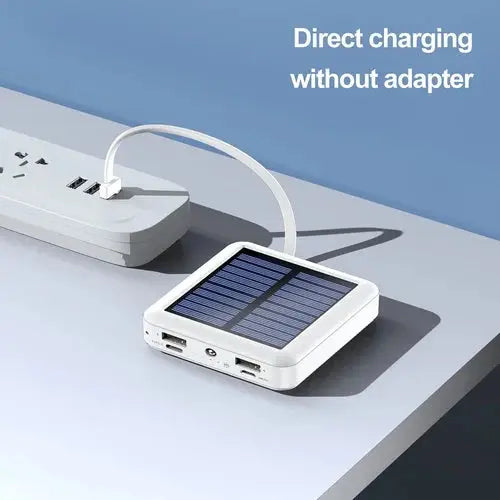 Southern Chic Portable Solar Power Bank with Dual USB