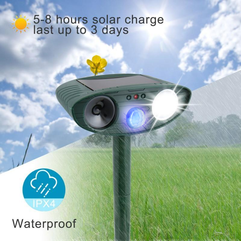Southern Chic Solar Ultrasonic Dog Repeller – Motion-Activated Outdoor Animal Deterrent