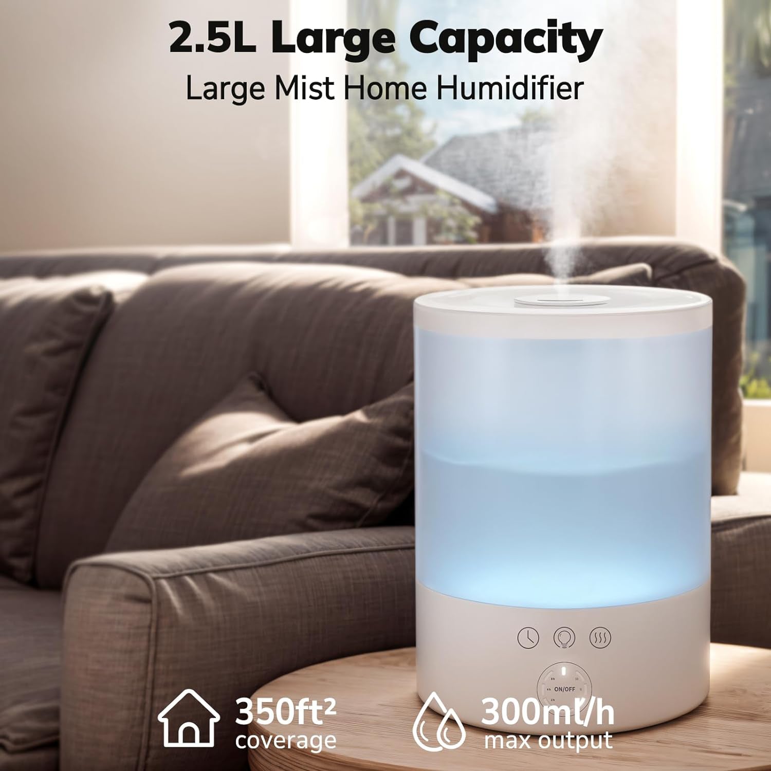 Southern Chic Ultrasonic Cool Mist Humidifier for Large Rooms