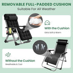 Southern Chic Reclining Outdoor Chair for Seniors – Adjustable Folding Lounger, Holds 500 LB