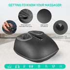 Southern Chic Shiatsu Foot Massager with Heat – Kneading, Vibration & Air Compression for Deep Tissue Relief