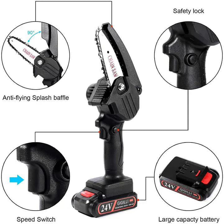 Southern Chic Upgraded 24V Mini Chainsaw (Two Batteries)
