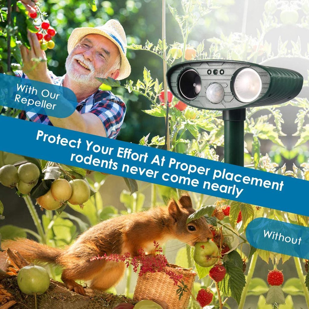 Southern Chic Solar Ultrasonic Dog Repeller – Motion-Activated Outdoor Animal Deterrent