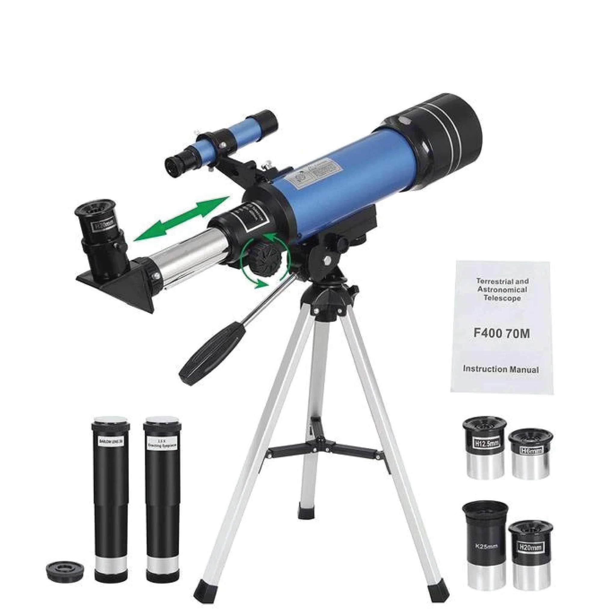 Southern Chic Space Telescope Pro for Beginners Equipped with 150X magnification and 3X Barlow lens Blue