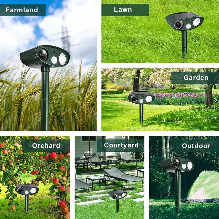 Southern Chic Ultrasonic Solar Deer Repeller – Motion Sensor Animal Deterrent for Garden & Yard
