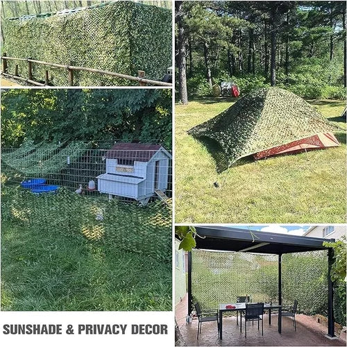 Southern Chic Camouflage Sun Protection Net for Garden or Camping