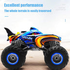 Southern Chic RC 4x4 Off-Road Monster Truck – Remote Control Rock Crawler Drift Car (Shark Digger Design)
