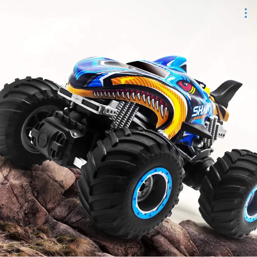 Southern Chic RC 4x4 Off-Road Monster Truck – Remote Control Rock Crawler Drift Car (Shark Digger Design)