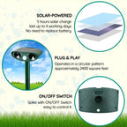 Southern Chic Solar-Powered Ultrasonic Animal Repeller – Motion-Activated Pest Control for Garden, Lawn & Yard