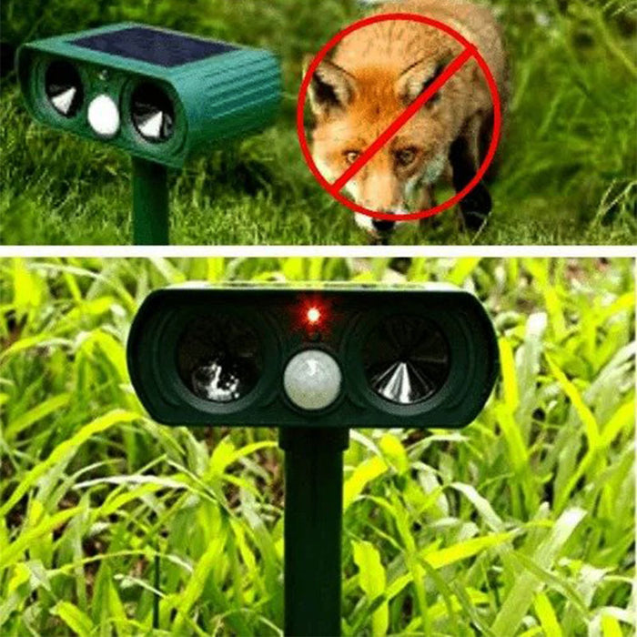 Southern Chic Solar-Powered Ultrasonic Animal Repeller – Motion-Activated Pest Control for Garden, Lawn & Yard