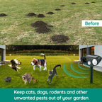 Southern Chic Solar-Powered Ultrasonic Animal Repeller – Motion-Activated Pest Control for Garden, Lawn & Yard