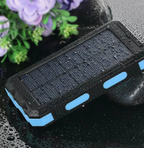Southern Chic Solar Power Bank – 500000mAh Portable Waterproof Outdoor Charger with Dual USB & LED Light
