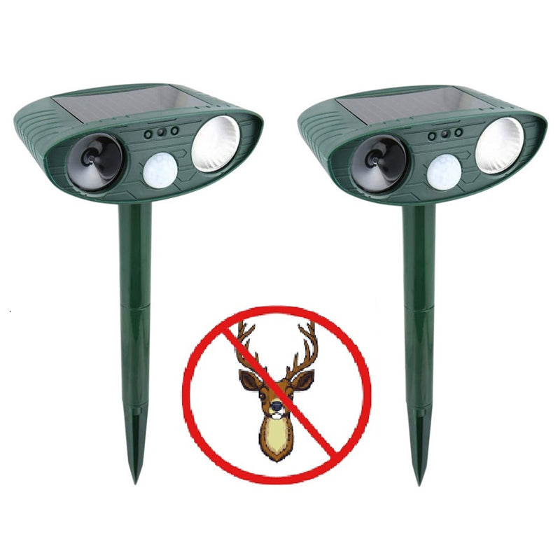 Southern Chic Solar Powered Ultrasonic Deer Repellent – Motion Sensor Animal Deterrent for Garden, Lawn & Yard Protection