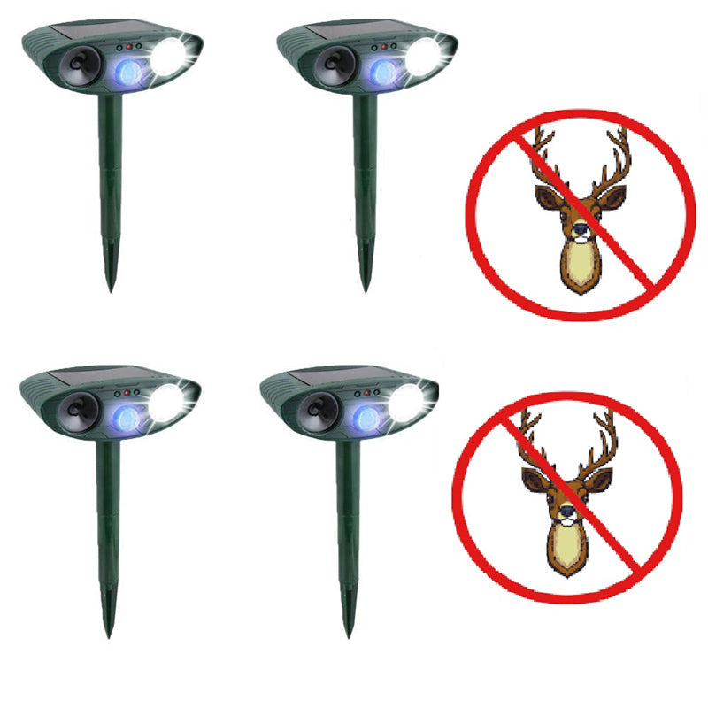 Southern Chic Solar Powered Ultrasonic Deer Repellent – Motion Sensor Animal Deterrent for Garden, Lawn & Yard Protection