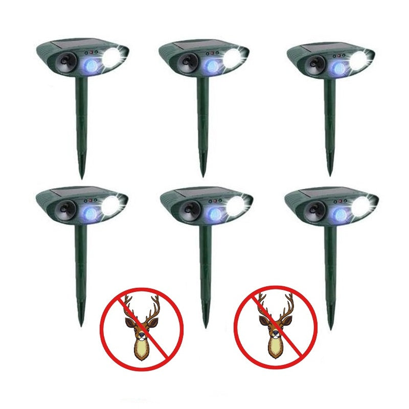 Southern Chic Solar Powered Ultrasonic Deer Repellent – Motion Sensor Animal Deterrent for Garden, Lawn & Yard Protection