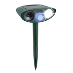 Southern Chic Solar Powered Ultrasonic Rabbit Repeller – Humane Garden Protection with Flashing Light