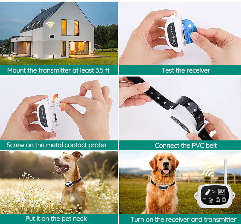 Southern Chic Wireless Dog Fence With Collar