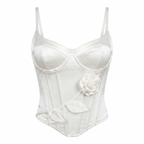Sweet Southern Chic Women's Apricot Satin Halterneck Camisole – Slim Fit Crop Top