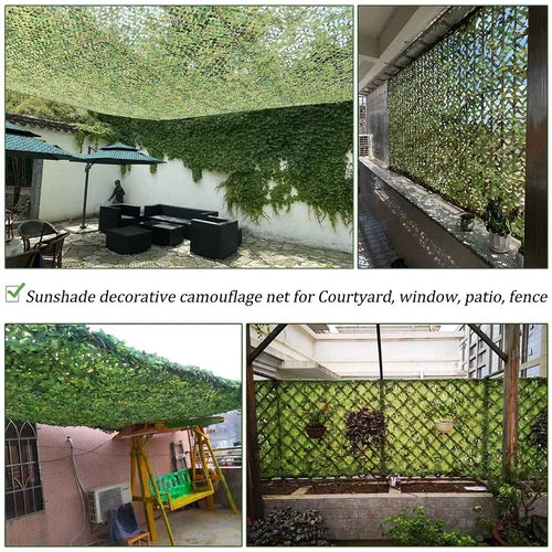 Southern Chic Camouflage Sun Protection Net for Garden or Camping