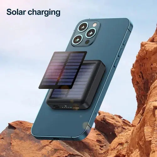 Southern Chic Portable Solar Power Bank with Dual USB