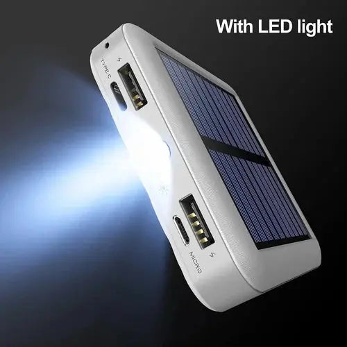 Southern Chic Portable Solar Power Bank with Dual USB