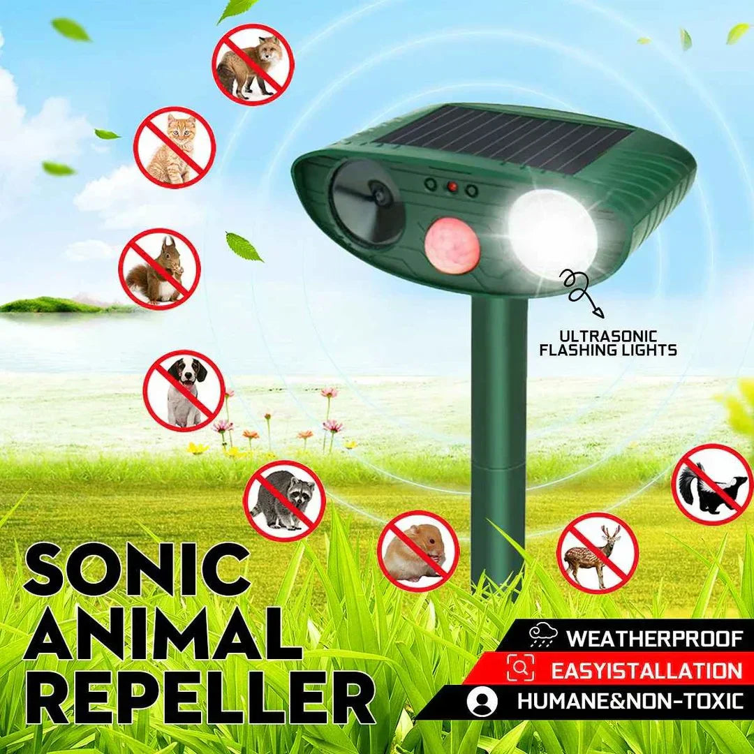 Southern Chic Solar Ultrasonic Chipmunk Repeller – Outdoor Rodent Deterrent Device