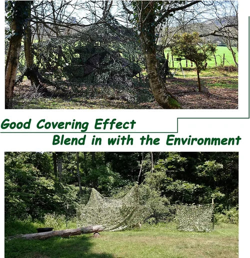Southern Chic Camouflage Sun Protection Net for Garden or Camping