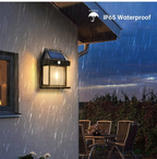 Southern Chic Solar Wall Lamp Outdoor, Set of 2