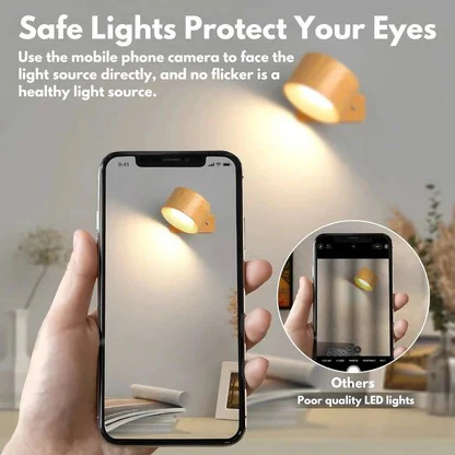 Southern Chic Rechargeable Wall Light with 360° Rotation