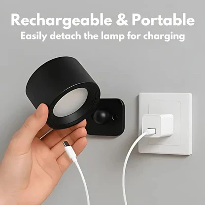 Southern Chic Rechargeable Wall Light with 360° Rotation