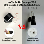 Southern Chic Rechargeable Wall Light with 360° Rotation