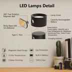 Southern Chic Rechargeable Wall Light with 360° Rotation
