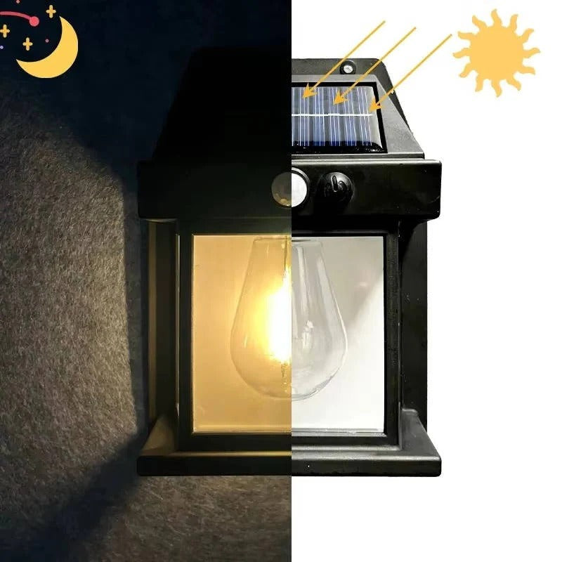 Southern Chic Solar Wall Lamp Outdoor, Set of 2