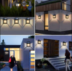 Southern Chic Solar Wall Lamp Outdoor, Set of 2