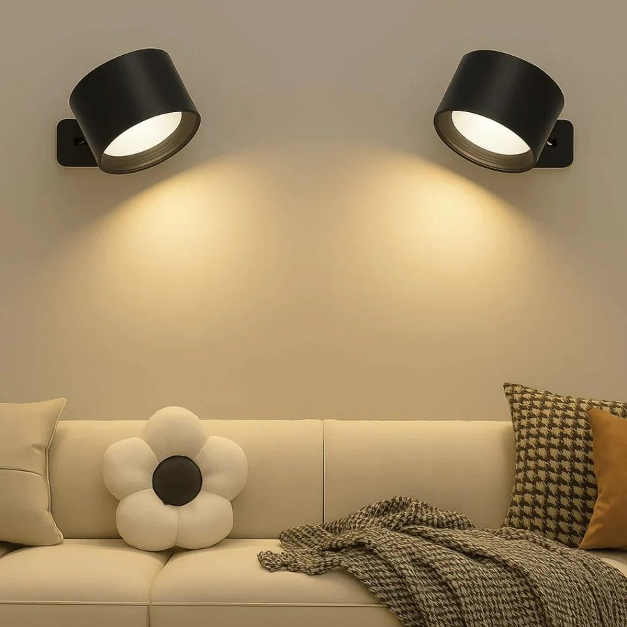 Southern Chic Rechargeable Wall Light with 360° Rotation