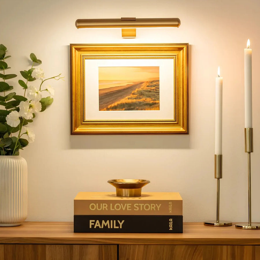 Southern Chic Wireless Rechargeable LED Wall Light for Artwork and Decor