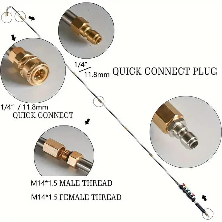Southern Chic Telescoping Pressure Washer Wand Kit – Fits 4000 PSI Systems