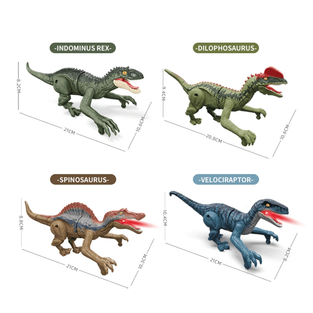 Southern Chic Remote Control Dinosaur Toy – Realistic RC Velociraptor T-Rex with Sounds, Lights & Movements