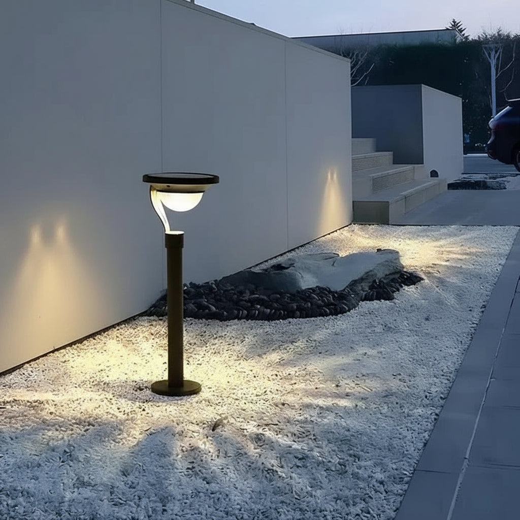 Southern Chic Solar-Powered Outdoor LED Lamp with Motion Sensor